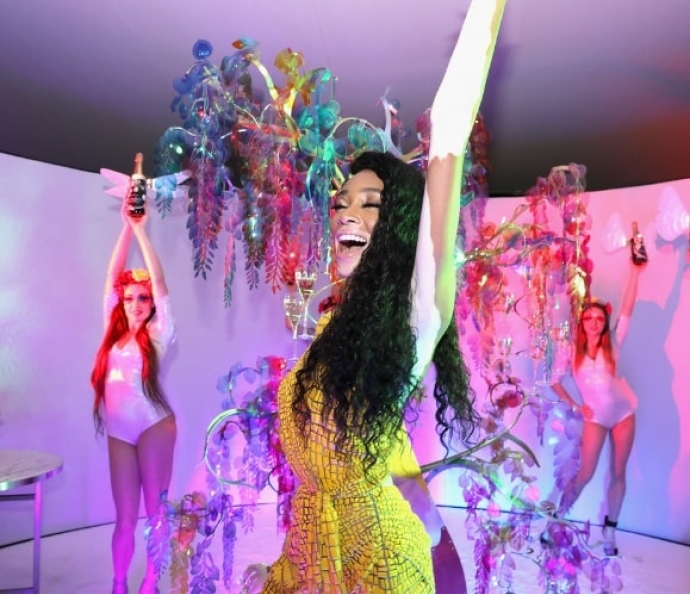 Winnie Harlow at Maison Perrier-Jouët presented EDEN by Perrier-Jouët