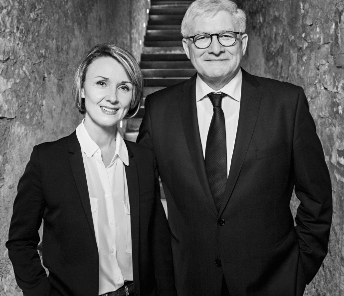 Séverine Frerson and Hervé Deschamps