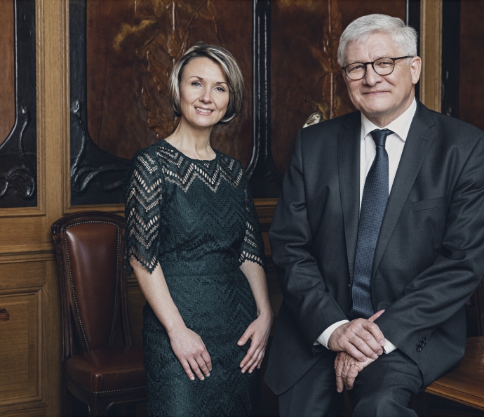 Séverine Frerson and Hervé Deschamps