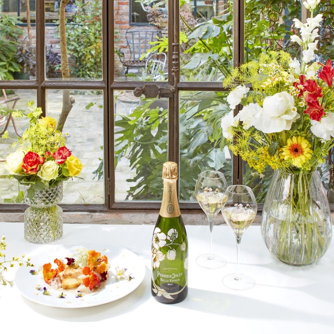 PIERRE GAGNAIRE’S Langoustines In Vanilla, Rhubarb Fondue And Noirmoutier Potatoes RECIPE & PERRIER-JOUËT BELLE ÉPOQUE 2012